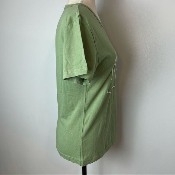 NWT ZAFUL Solid Green Graphic Tee Shirt It’s a Tea Shirt Short Sleeve size M - Picture 5 of 11